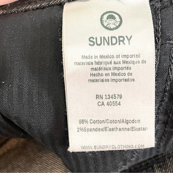 Sundry Straight Ankle Jeans Button Fly Woman's size 26 - Picture 10 of 10